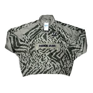 Nike Air Half Zip Woven HV0878-320 Digital Camo Green jacket sz M Brand New